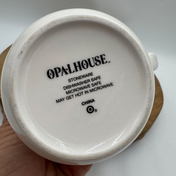 Opalhouse Cat Person Diner Mug Ivory pink cats gold text “cat person” mug cup ho - Picture 6 of 9